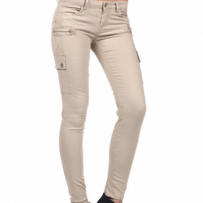 Blank Nyc Denim Cargo Pants Light Khaki Size 27